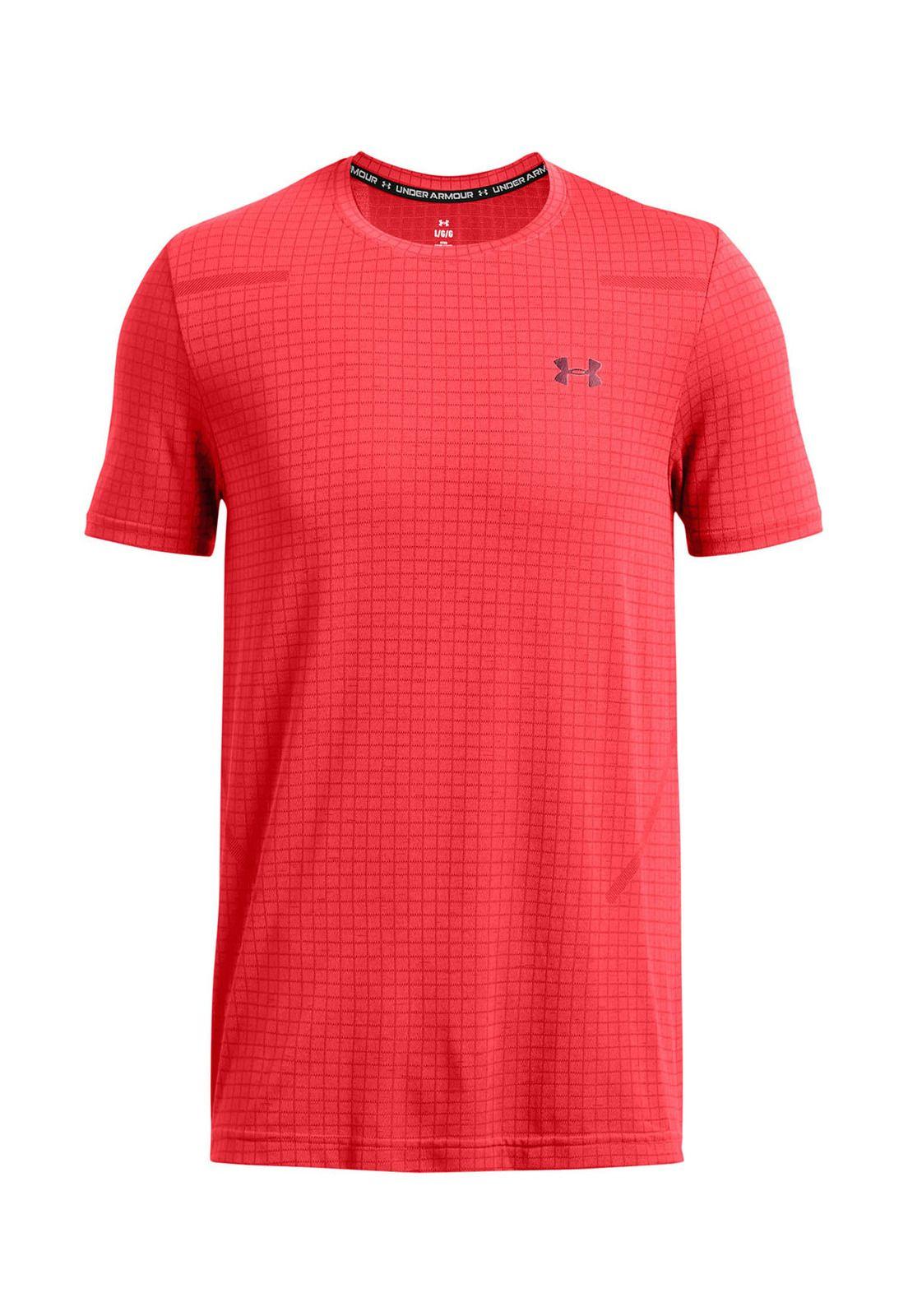 Polera manga corta Seamless hombre Rojo-0