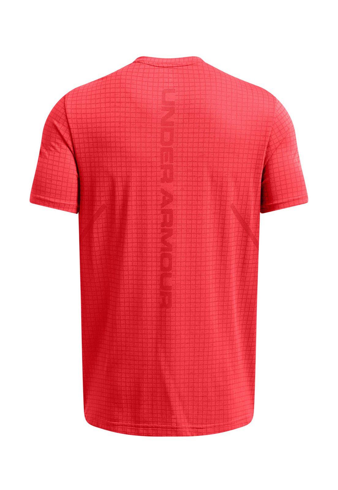 Polera manga corta Seamless hombre Rojo-1