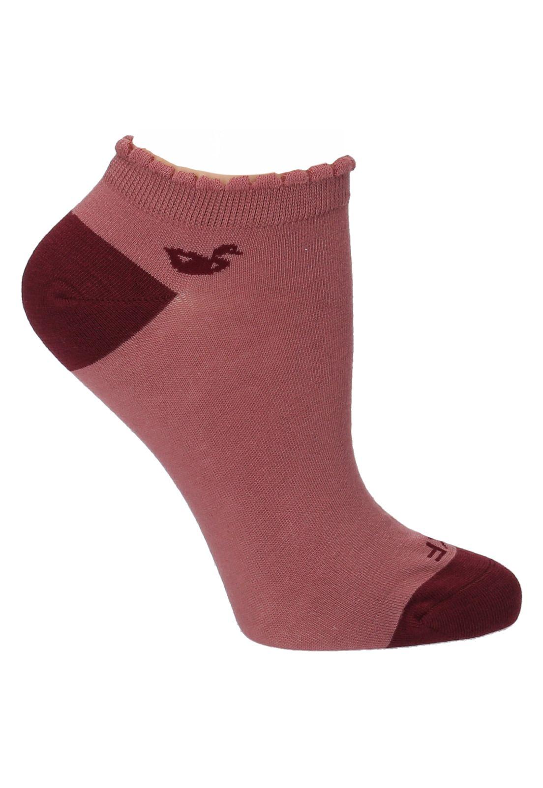 Calcetín Bambú Mujer Ped Ducky Rosa-0