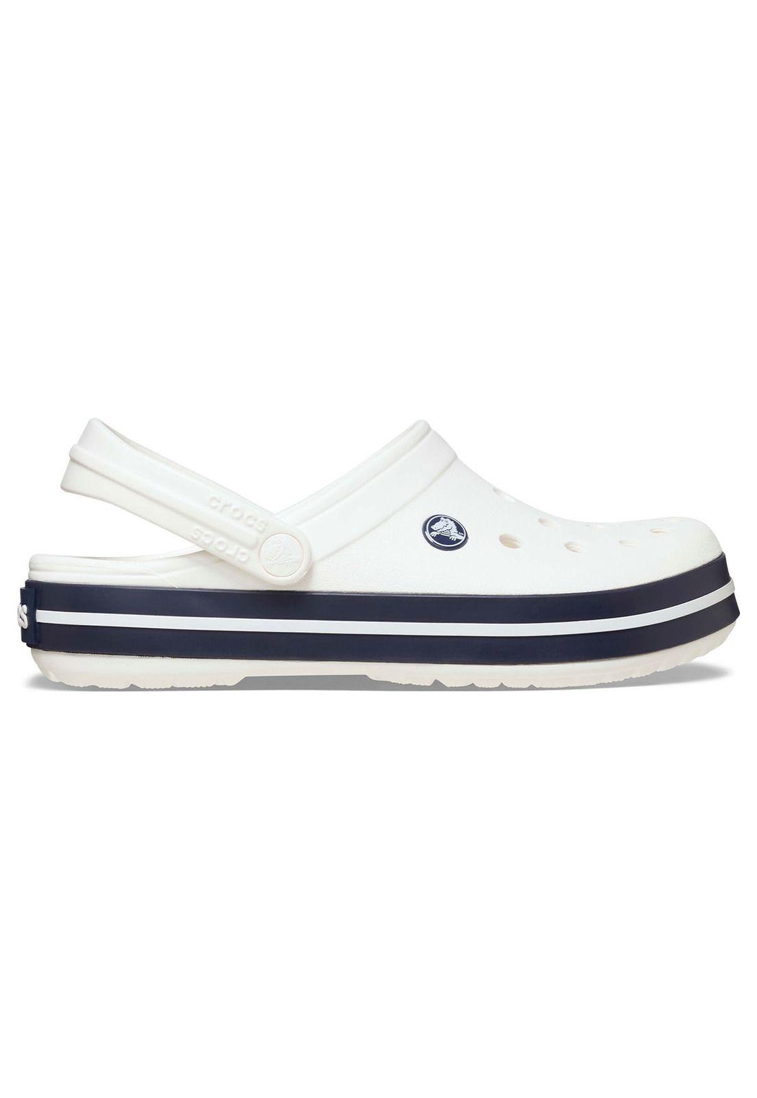 Zueco Crocs Mujer Crocband Blanco Papel-0