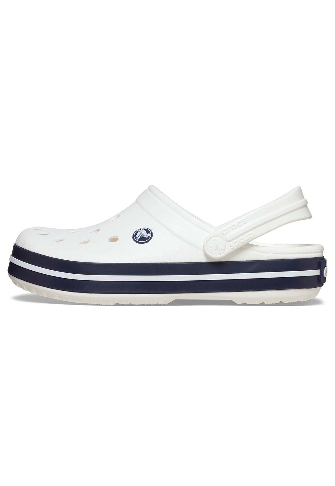 Zueco Crocs Mujer Crocband Blanco Papel-1