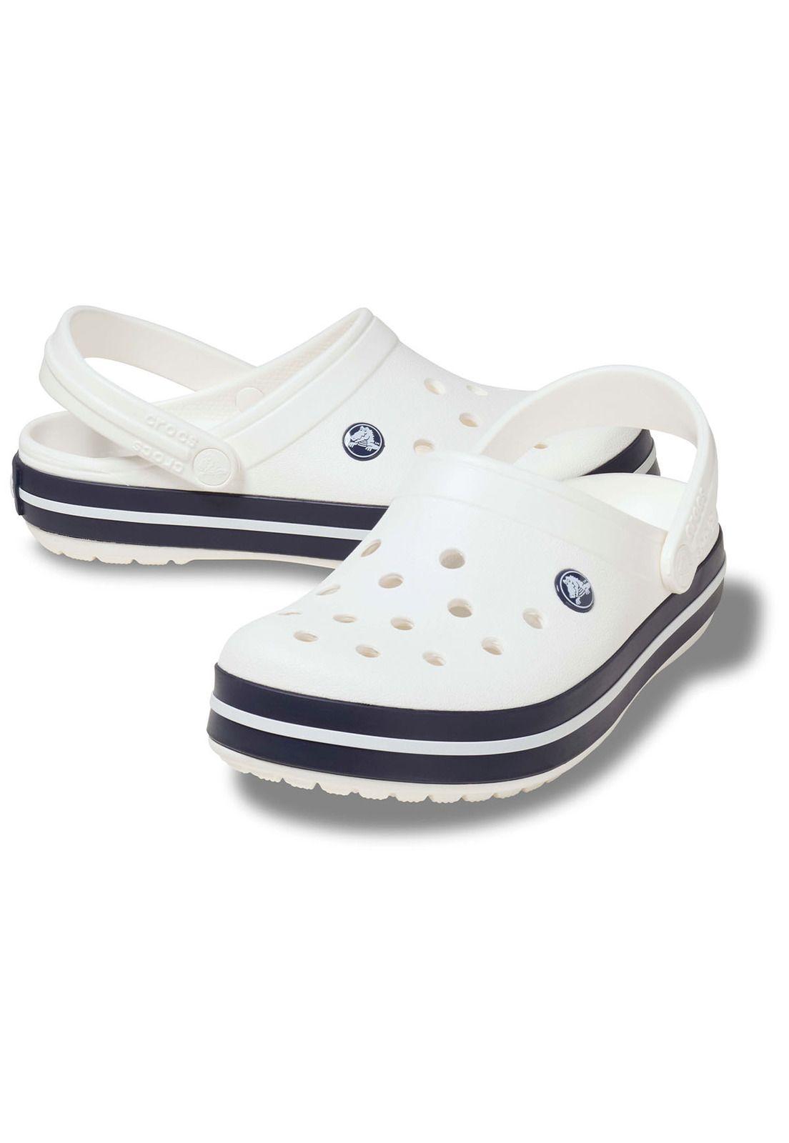 Zueco Crocs Mujer Crocband Blanco Papel-3