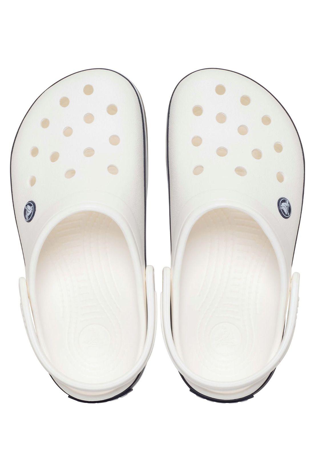 Zueco Crocs Mujer Crocband Blanco Papel-4