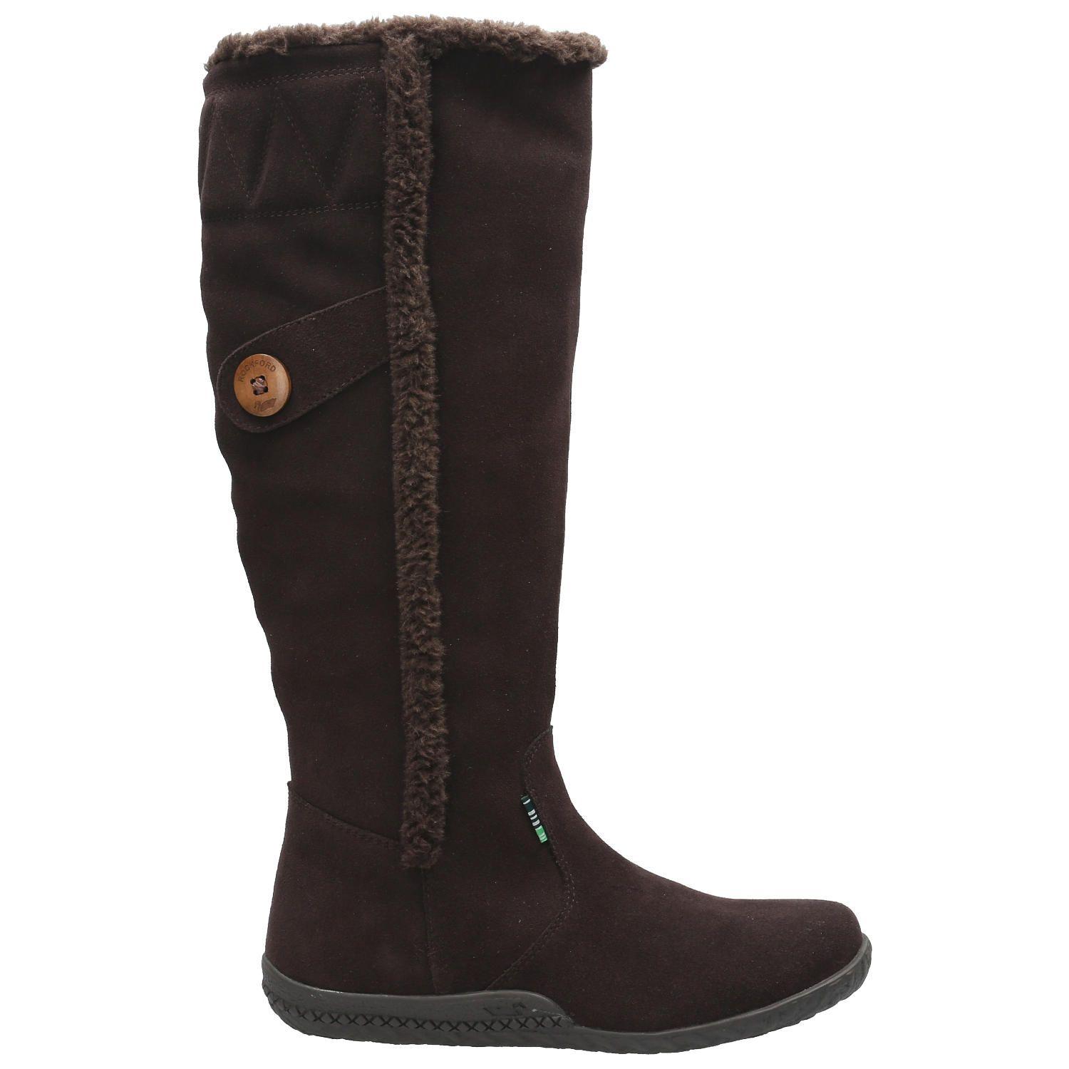 Bota Cuero Mujer Mari Café Oscuro-0