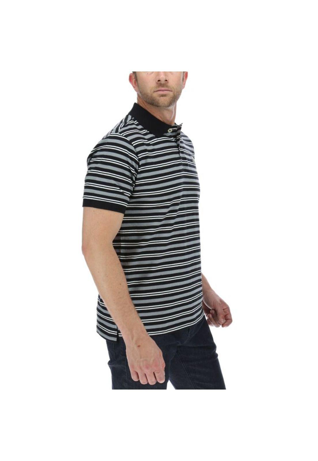 Polera Polo Hombre Classic Logo Polo Negro-3