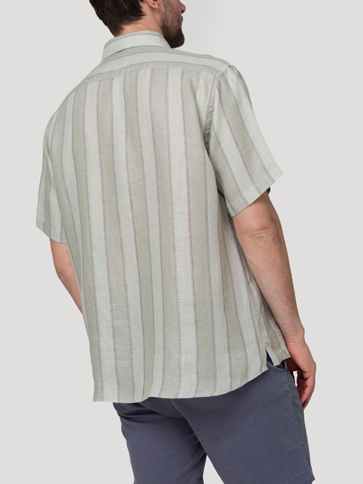 Camisa Lino Orgánico Hombre Duna Café-5
