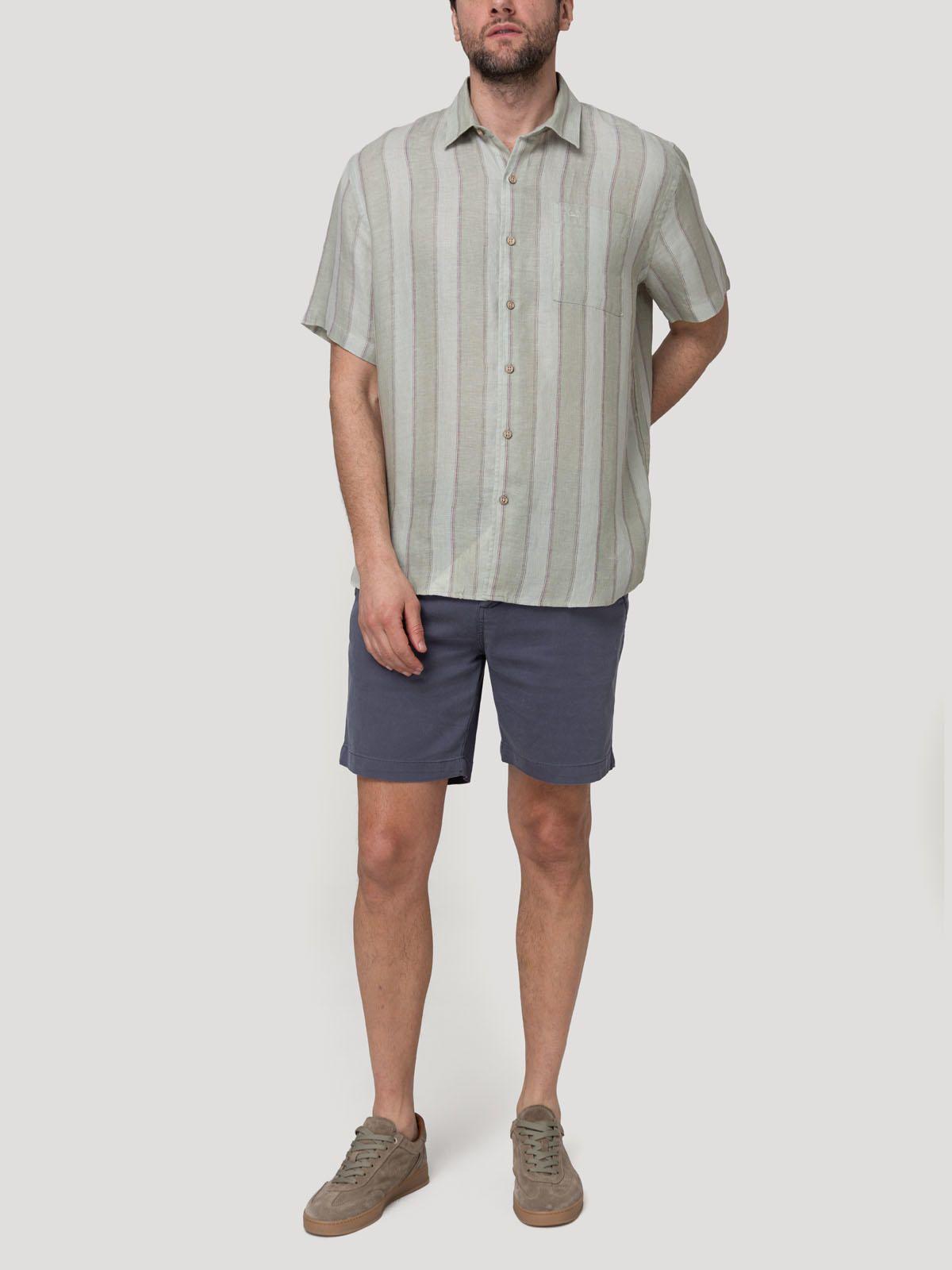 Camisa Lino Orgánico Hombre Duna Café-7