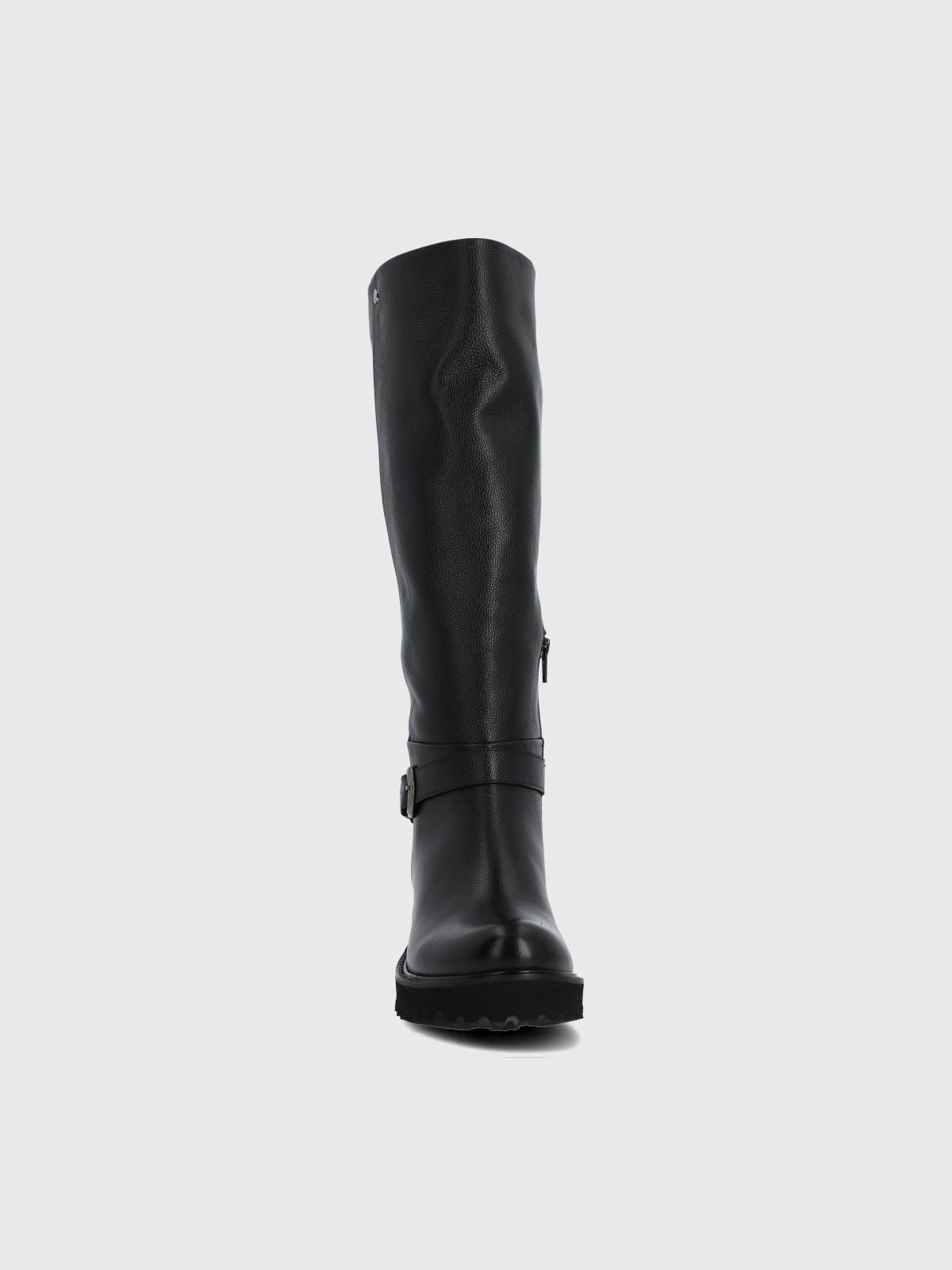 Bota Cuero Mujer Blisda Negra-3