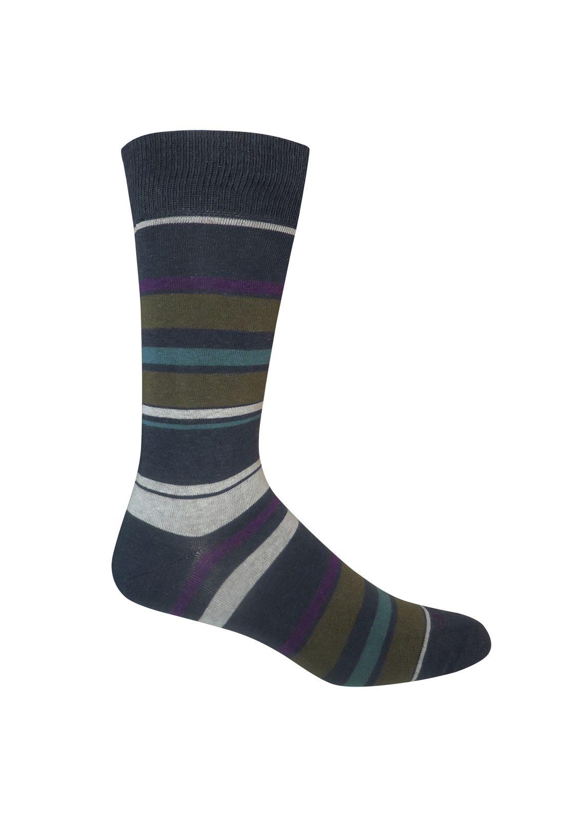 Calcetin Algodón Hombre Colorline Azul Rockford-0