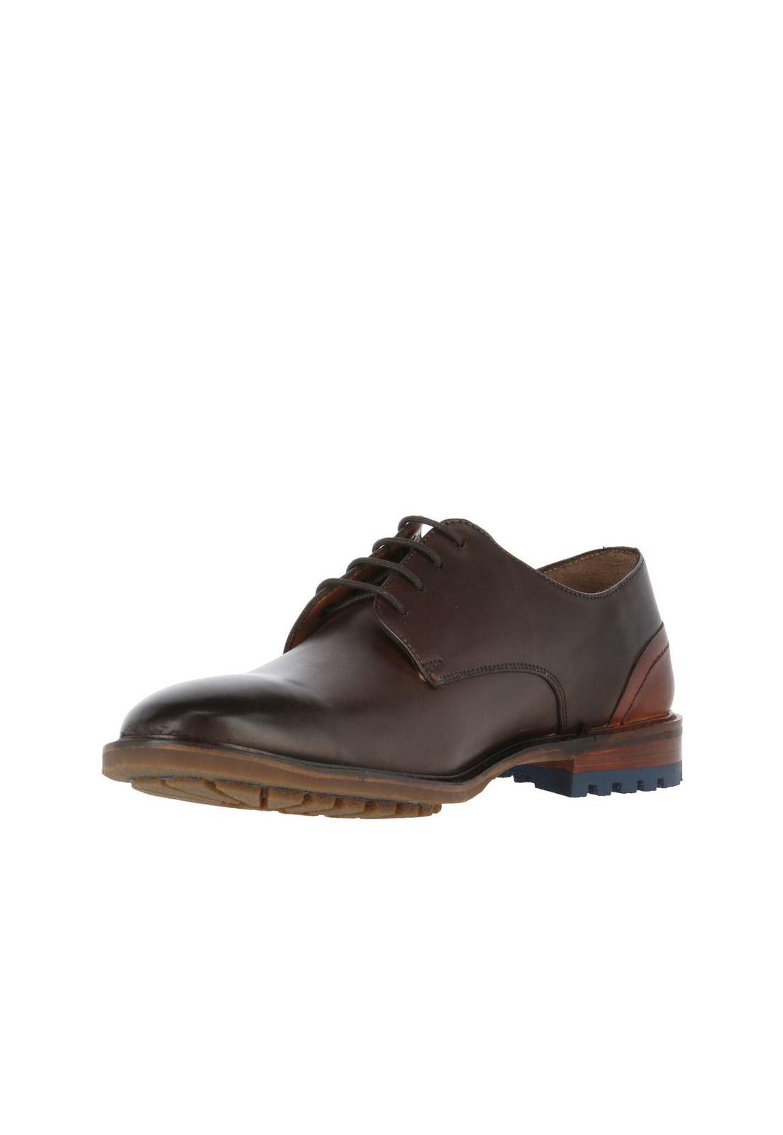Zapato Leather Earl Ii Café-1