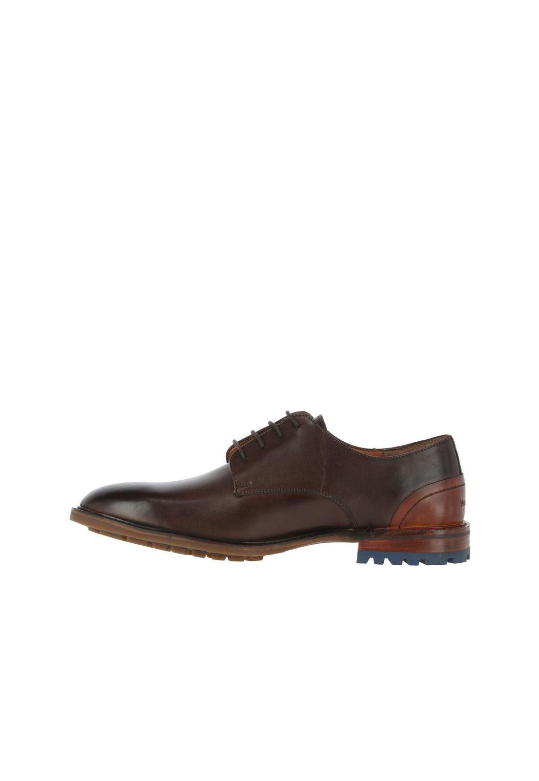 Zapato Leather Earl Ii Café-2