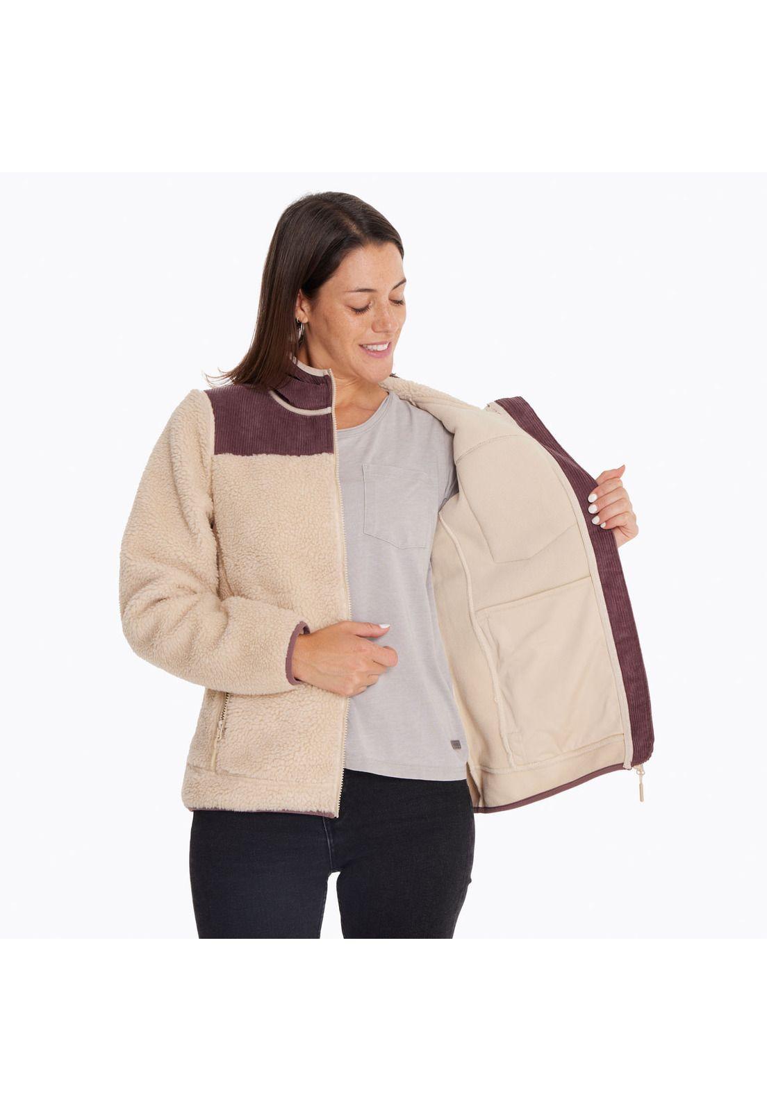Polar Mujer Sherpa Max Gris-5