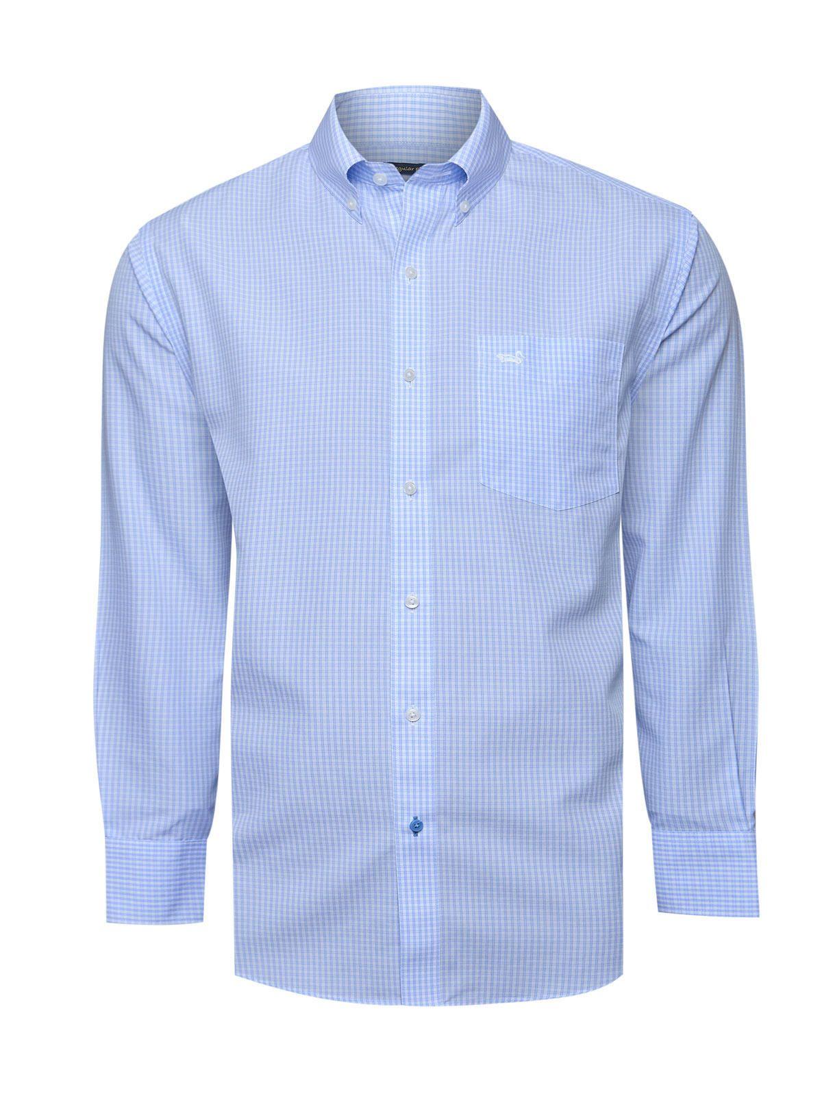 Camisa Cuello Button-Down Celeste Hombre Wf-1
