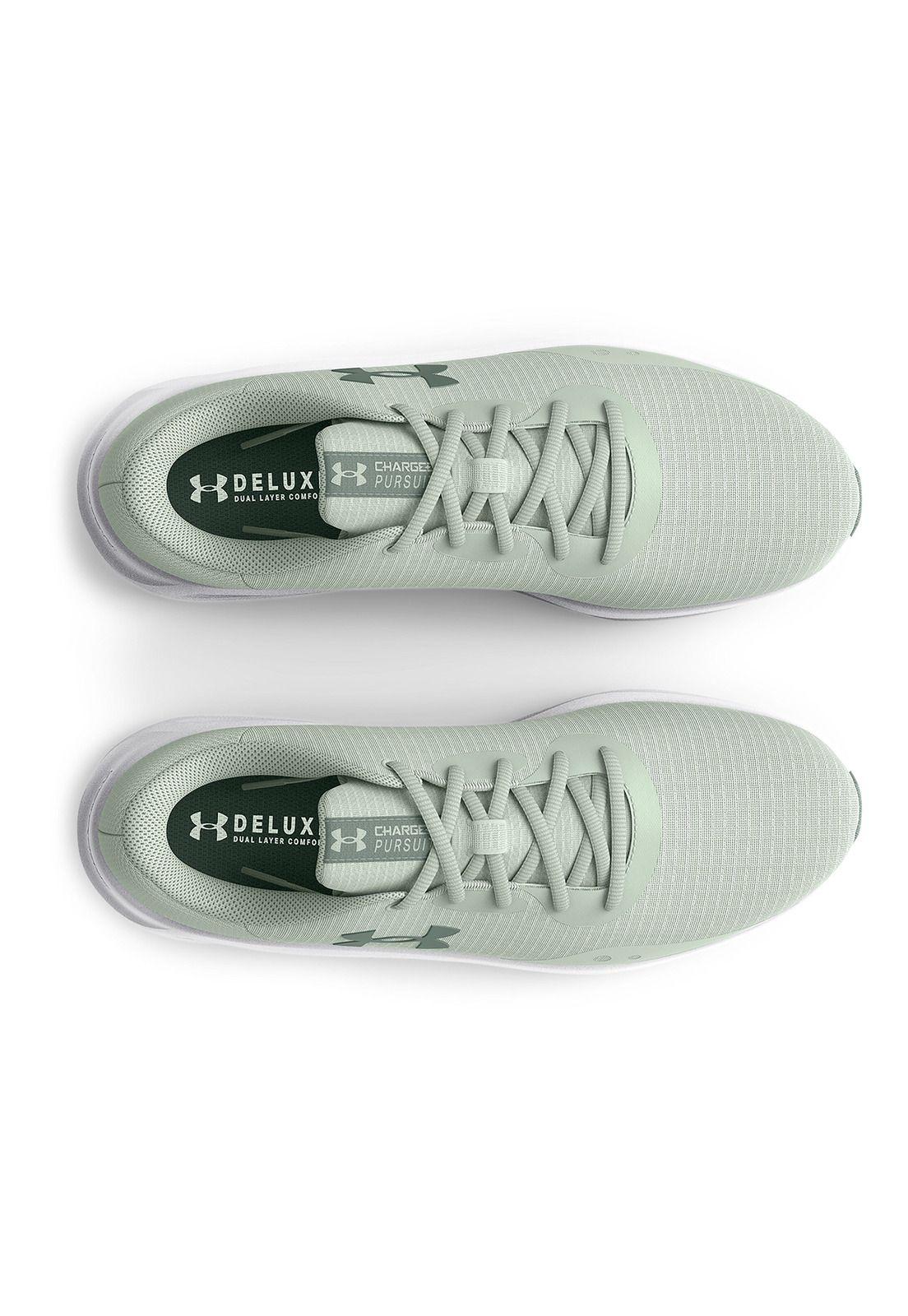 Zapatilla running UA Charged Pursuit 3 Tech mujer Verde-4