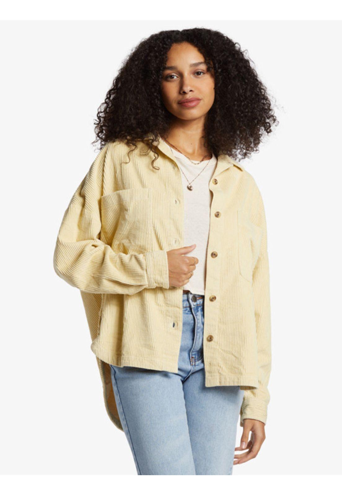 Blusa Mujer Stoked On You Amarilla-0