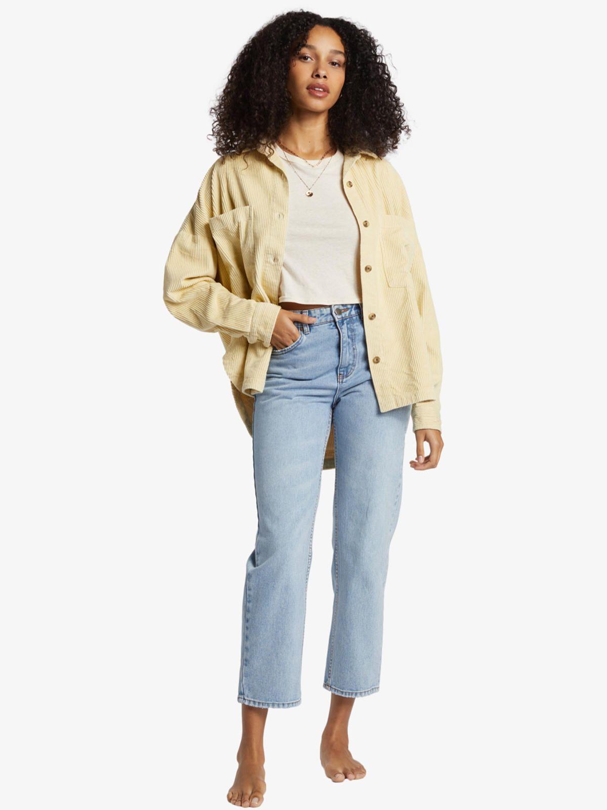 Blusa Mujer Stoked On You Amarilla-1