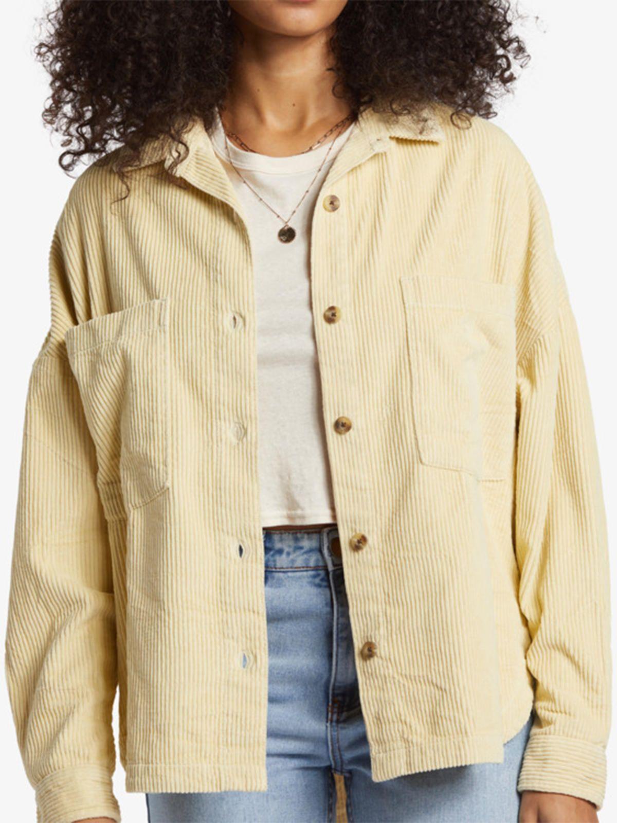 Blusa Mujer Stoked On You Amarilla-4