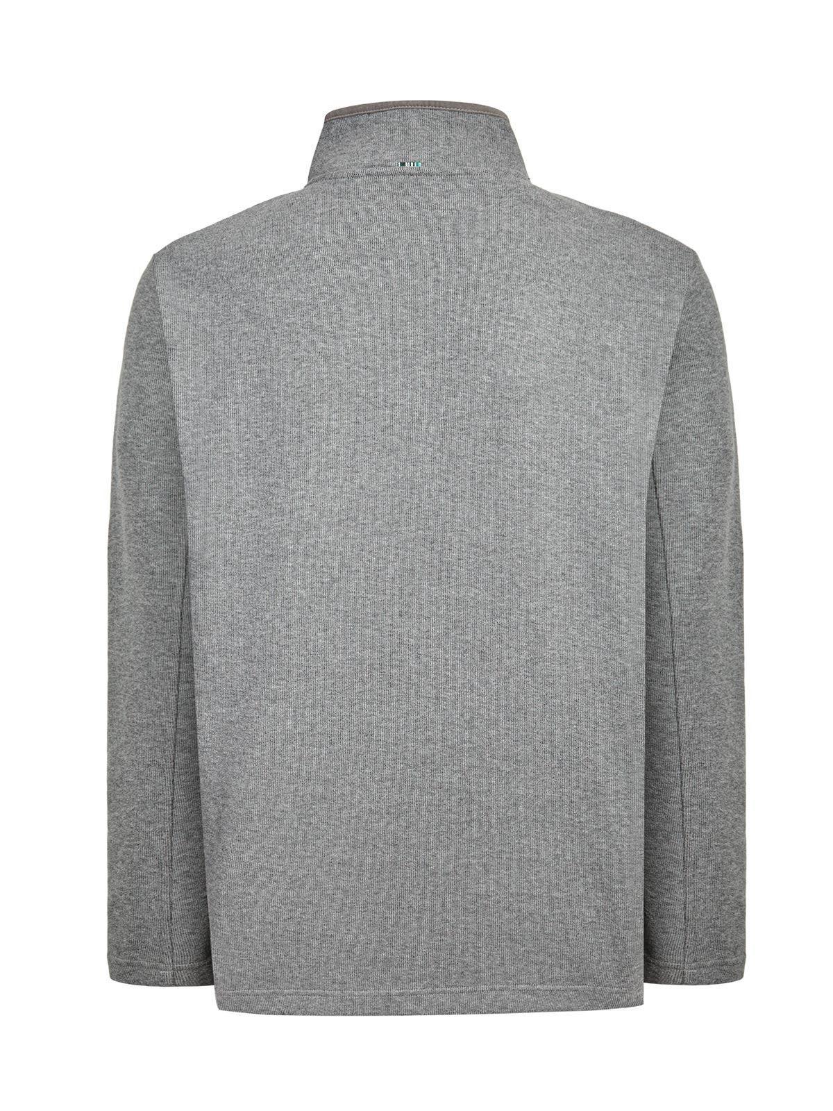 Polerón Algodón Orgánico Doble Gris Hombre-1