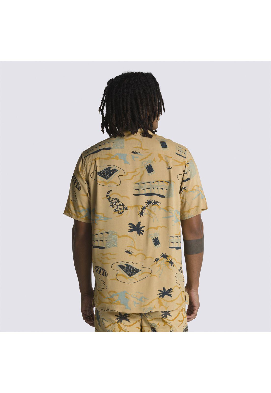 Polera Manga Corta Scenic Ss Shirt Mostaza Hombre-1