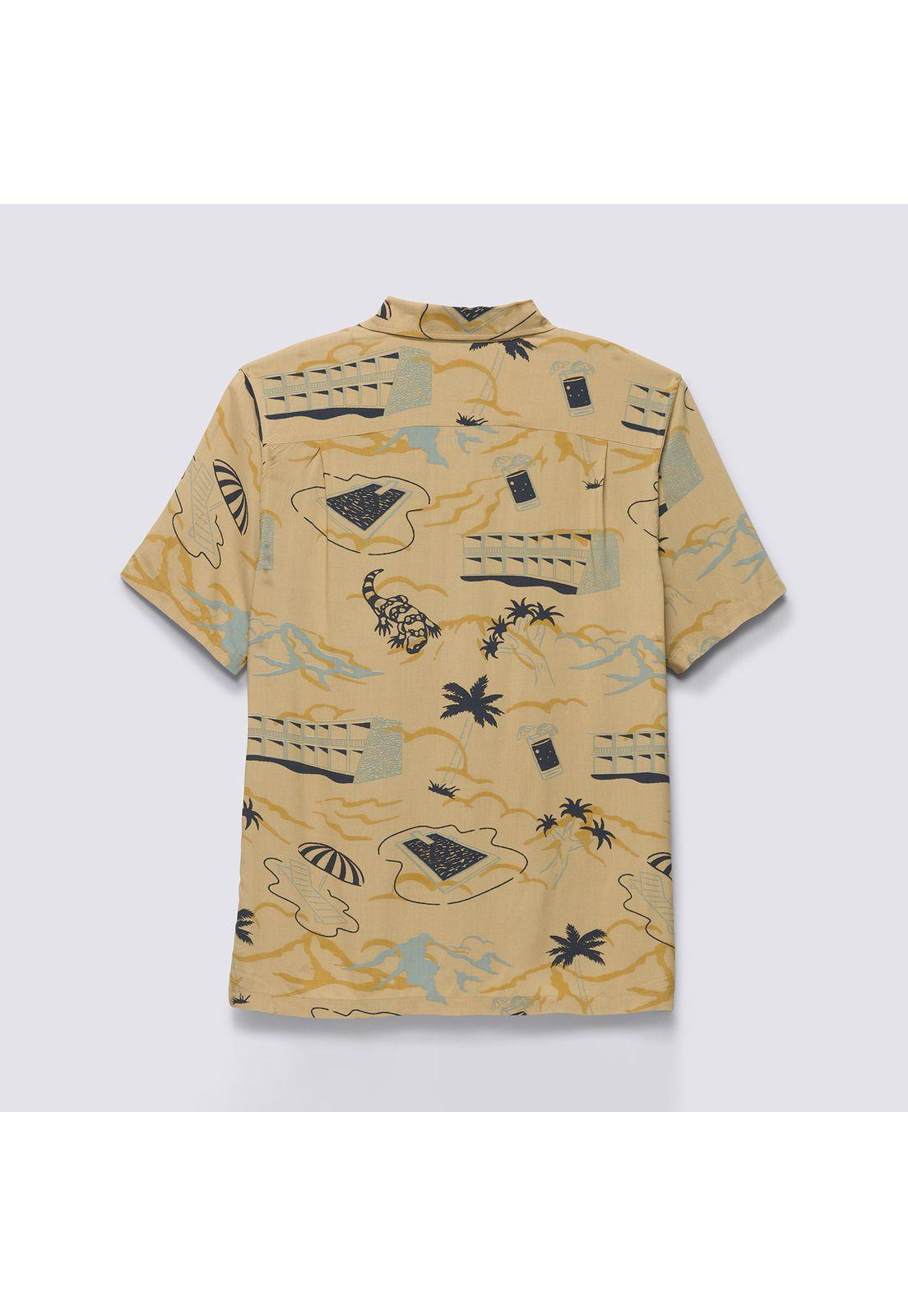 Polera Manga Corta Scenic Ss Shirt Mostaza Hombre-6