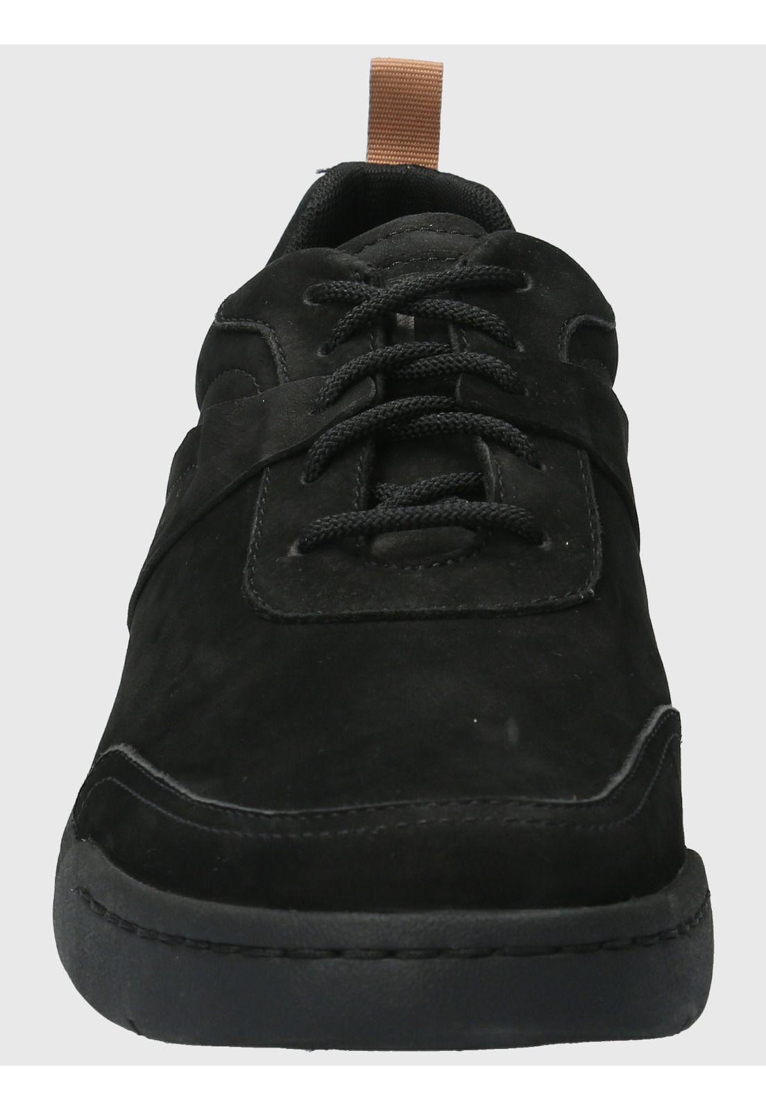 Zapatilla Cuero Hombre Molt Negro-3