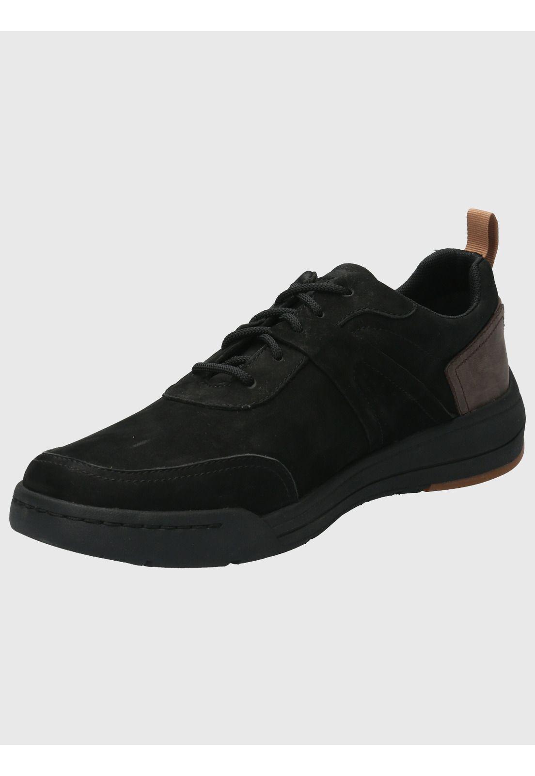 Zapatilla Cuero Hombre Molt Negro-4