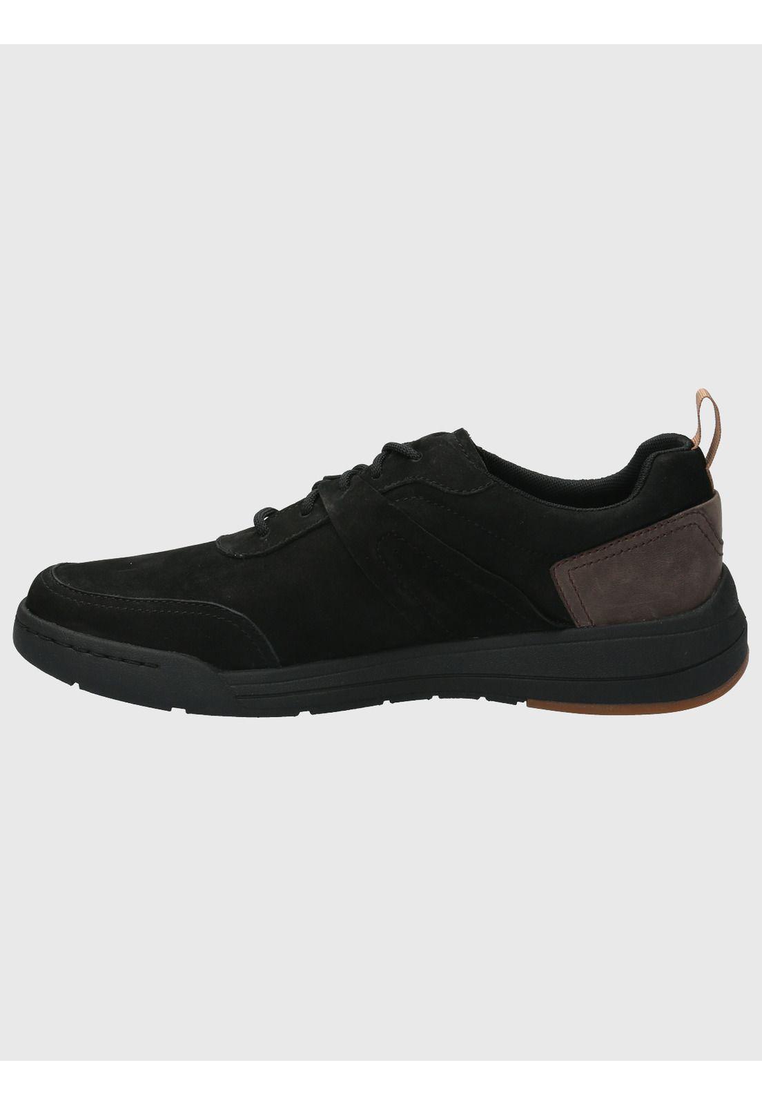 Zapatilla Cuero Hombre Molt Negro-5