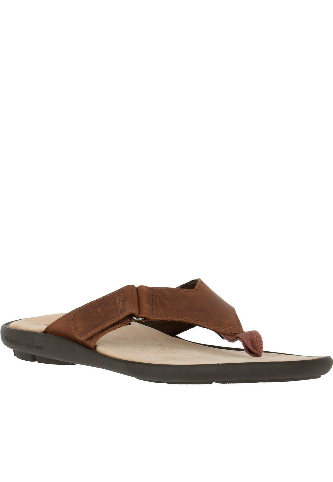 Sandalia Cuero Flip-Flop Café-1