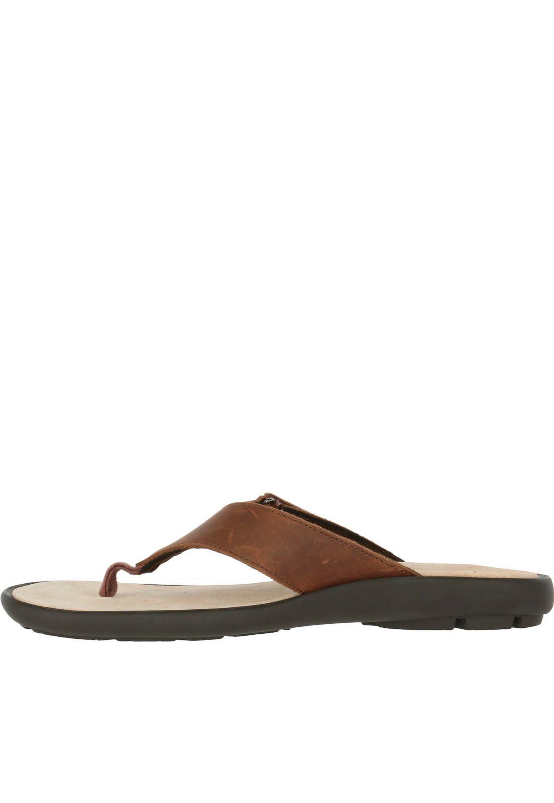 Sandalia Cuero Flip-Flop Café-2