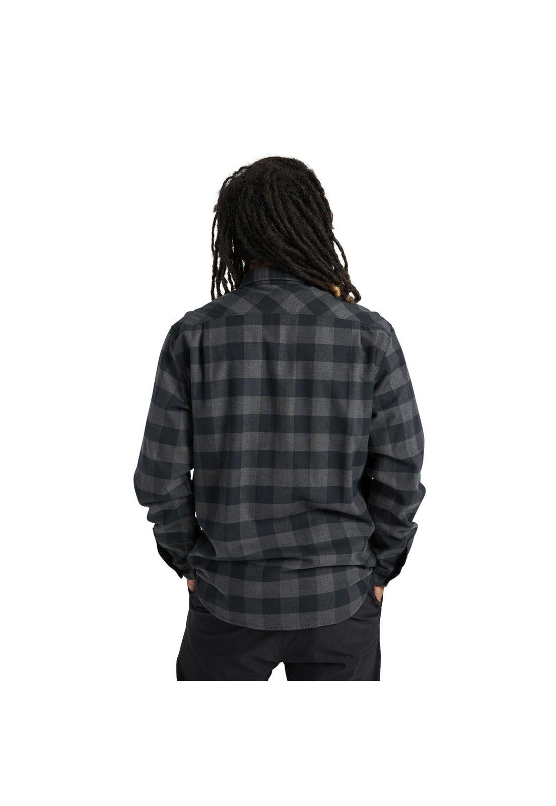 Camisa M/L Hombre Brighton Flannel Gris-2