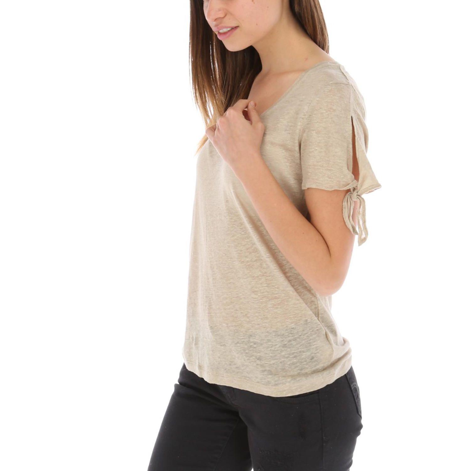 Polera Mujer Lino Daisy Dorado-1