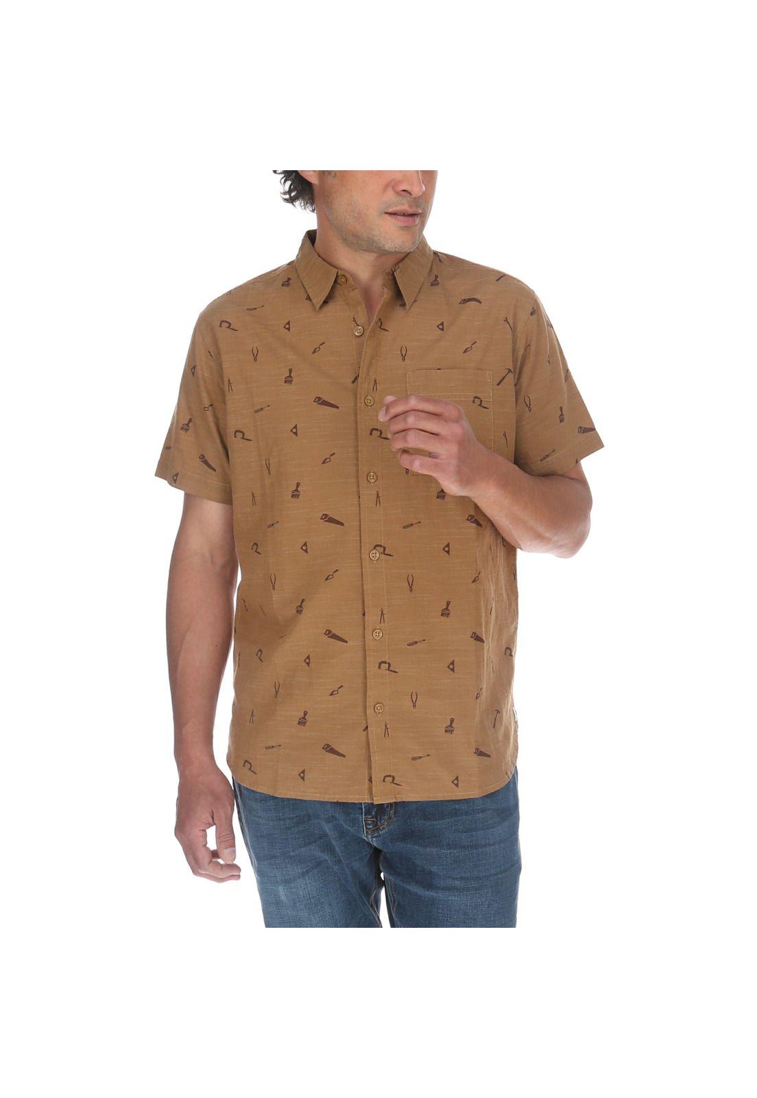 Camisa M/C Hombre Foundation S/S Ao Bronce-0