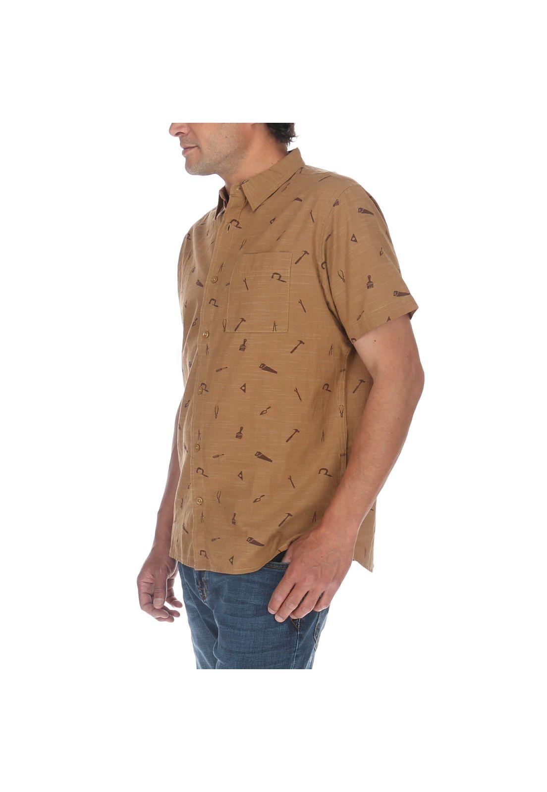 Camisa M/C Hombre Foundation S/S Ao Bronce-1