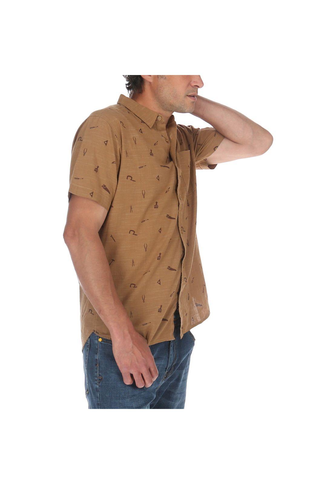 Camisa M/C Hombre Foundation S/S Ao Bronce-3