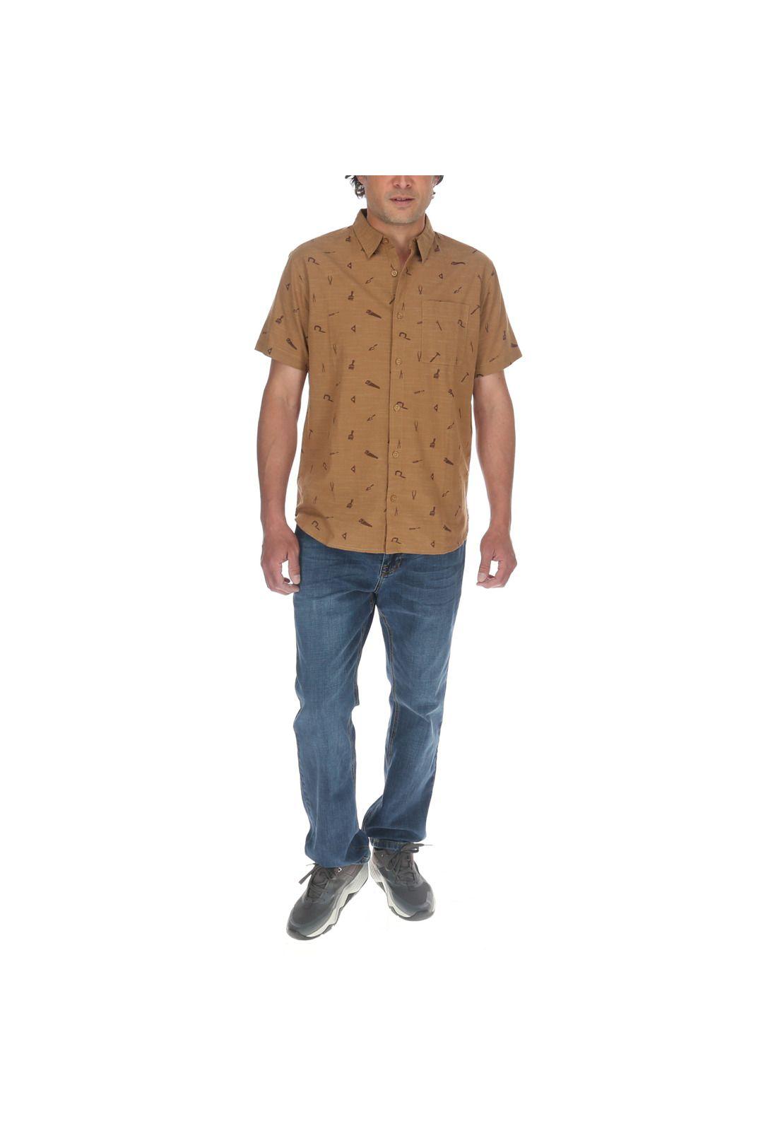 Camisa M/C Hombre Foundation S/S Ao Bronce-4