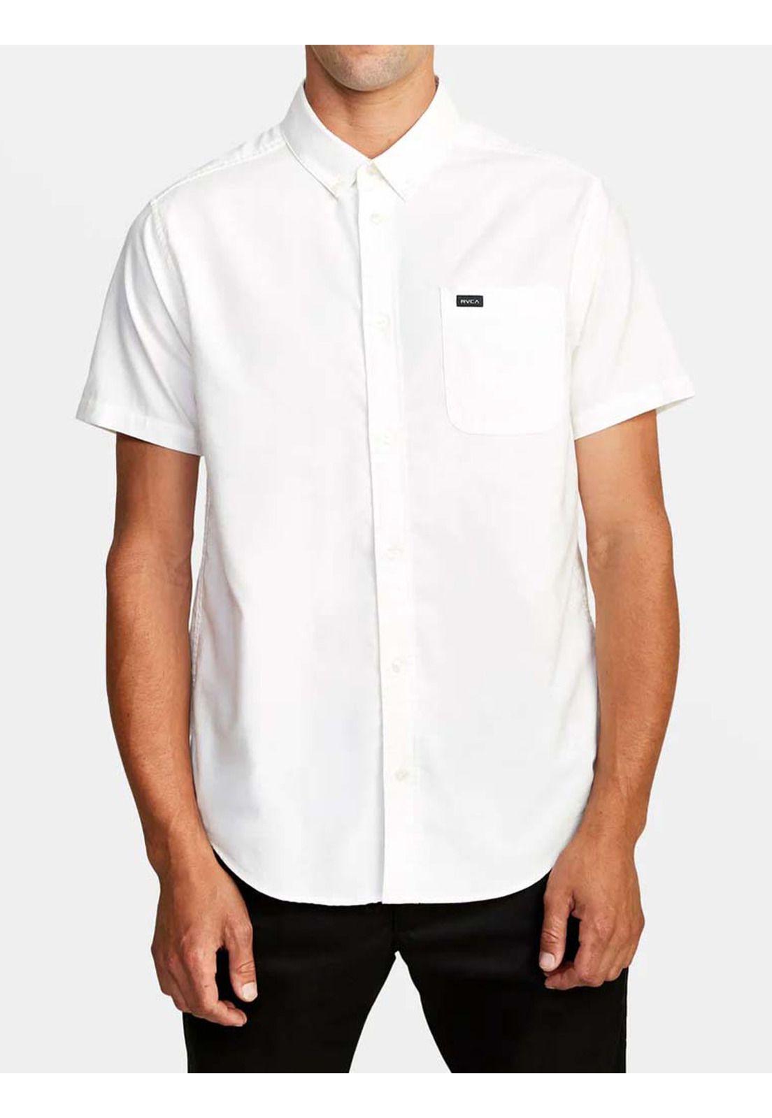 Camisa manga corta Hombre Strech Blanco Rvca-0