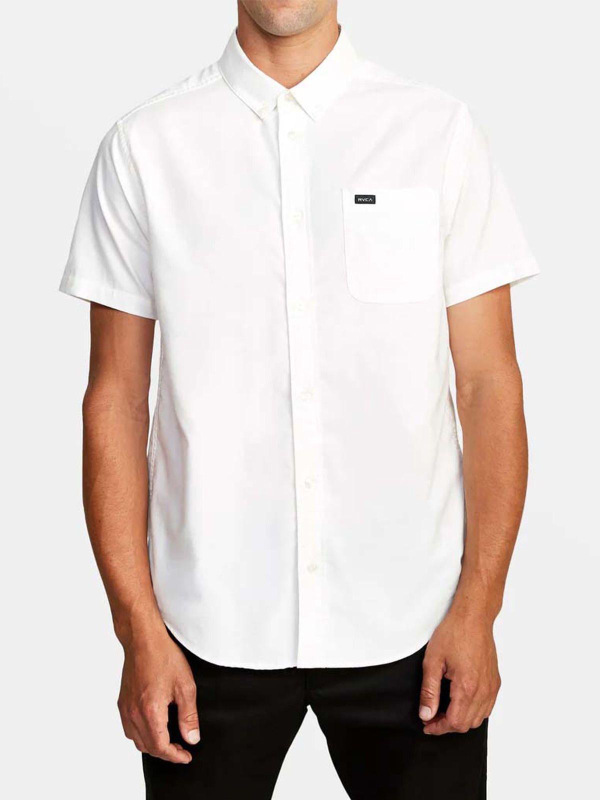 Camisa manga corta Hombre Strech Blanco Rvca-0