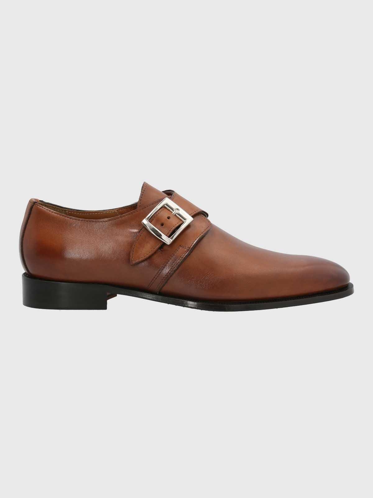 Zapato Italiano Hombre Cuero FerraCafé-1