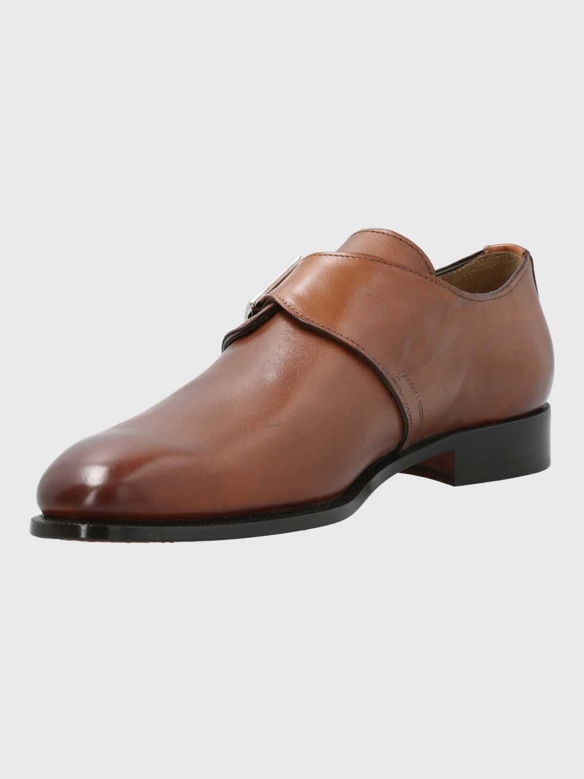 Zapato Italiano Hombre Cuero FerraCafé-4