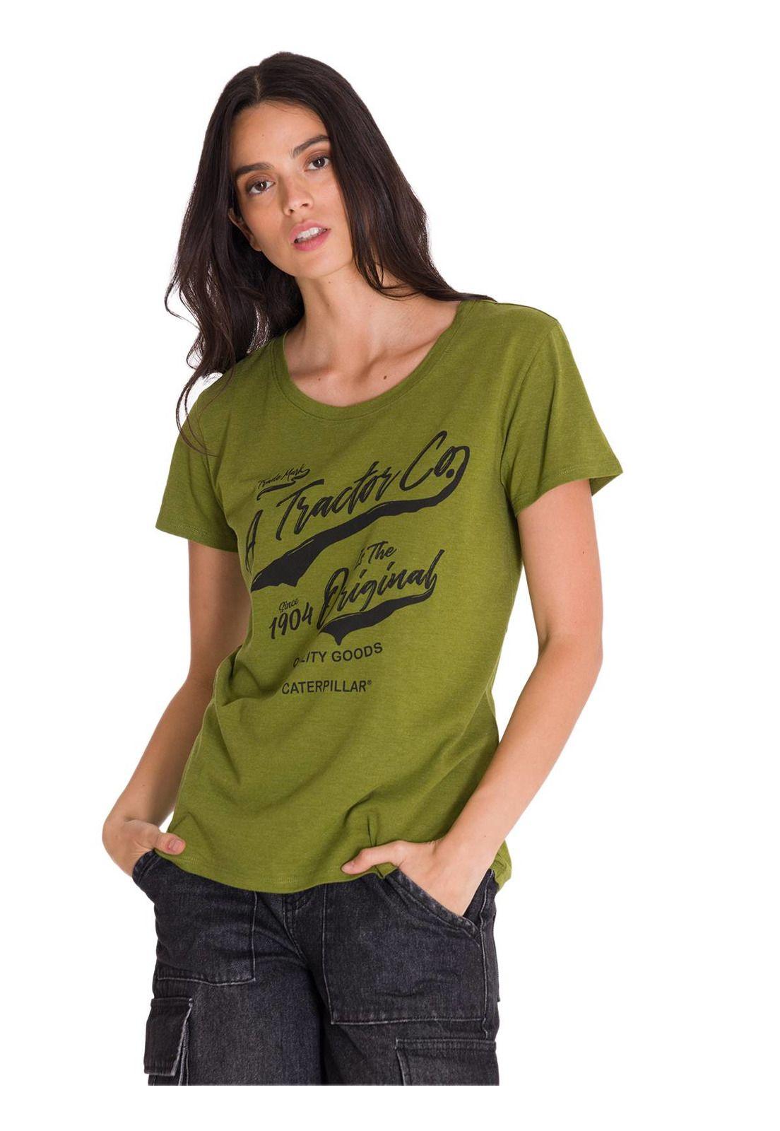 Polera Crew Everyday Graphic 1 Mujer Verde Musgo-0