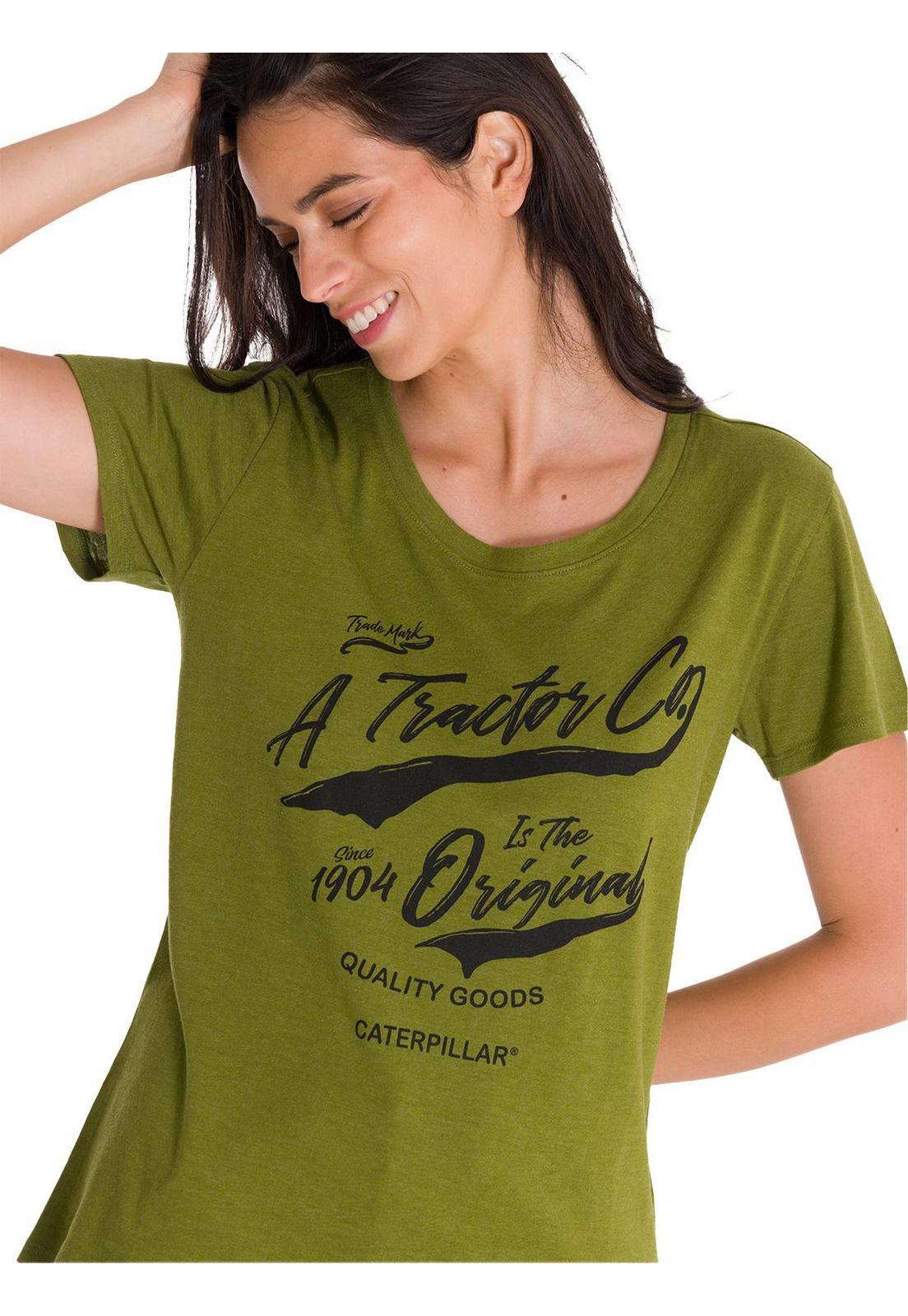 Polera Crew Everyday Graphic 1 Mujer Verde Musgo-4