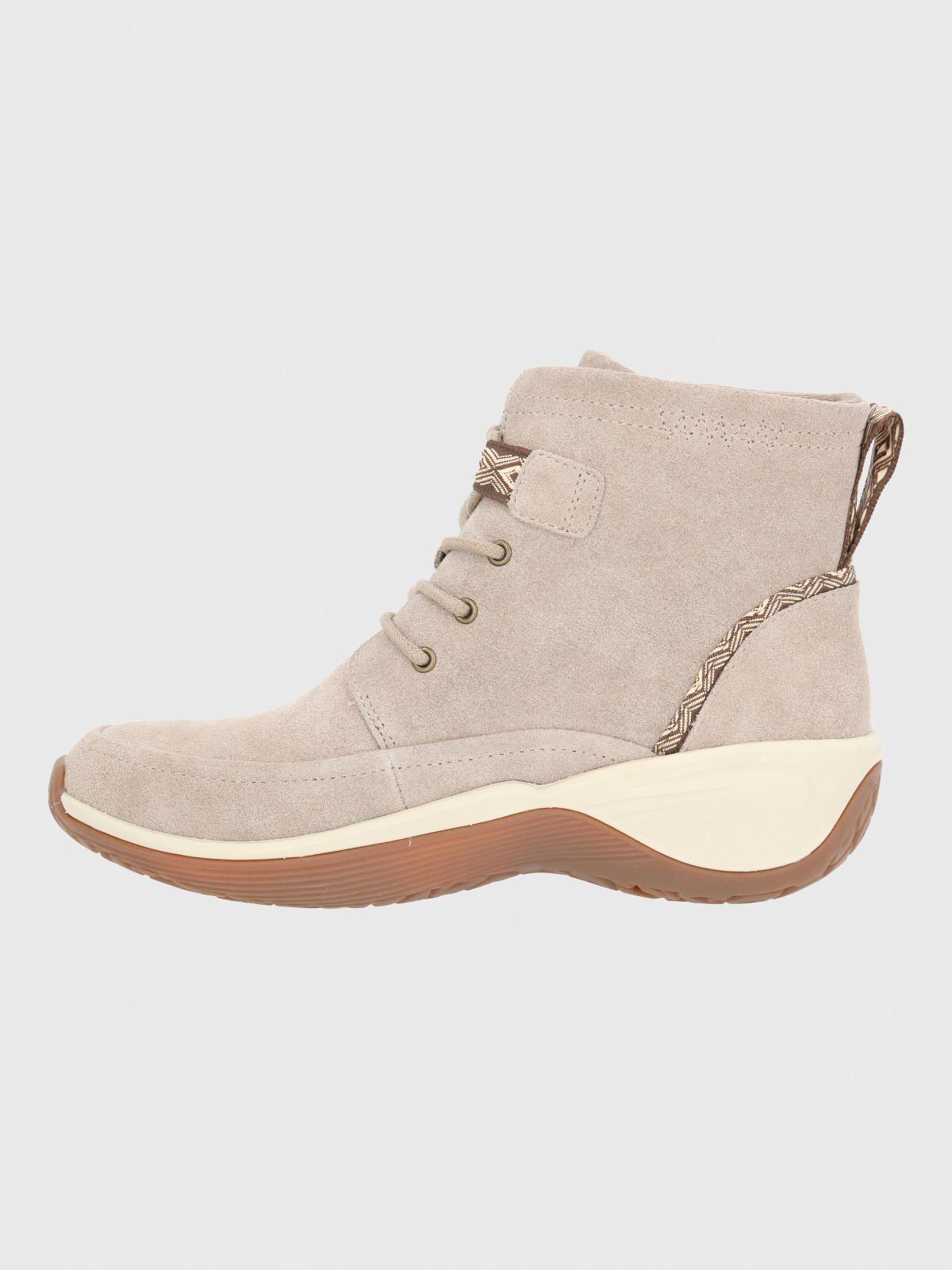 Botin Cuero Mujer Spinal Rug Lace Beige-5