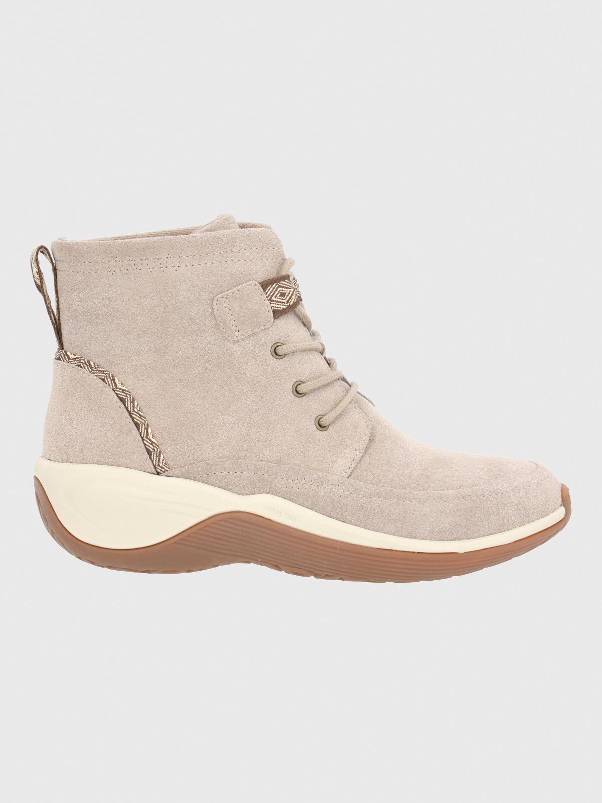 Botin Cuero Mujer Spinal Rug Lace Beige-1