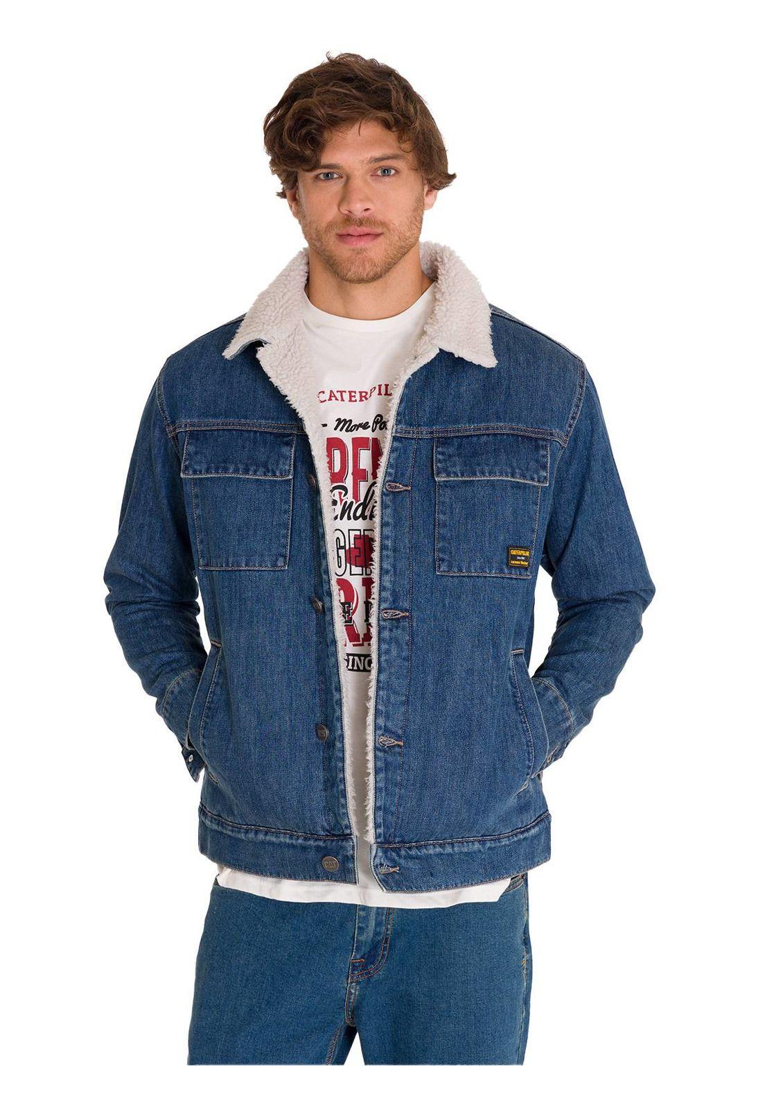 Chaqueta Sherpa Lined Work Unisex Denim-0