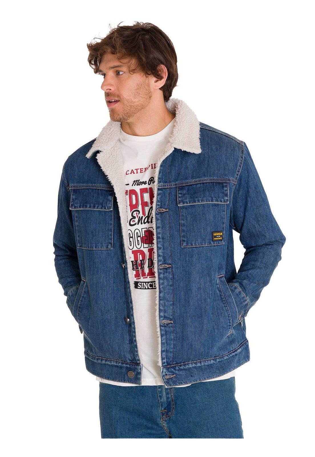 Chaqueta Sherpa Lined Work Unisex Denim-1