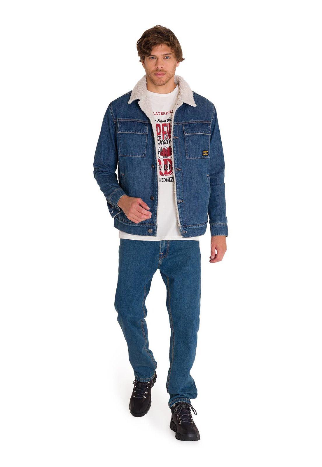 Chaqueta Sherpa Lined Work Unisex Denim-5
