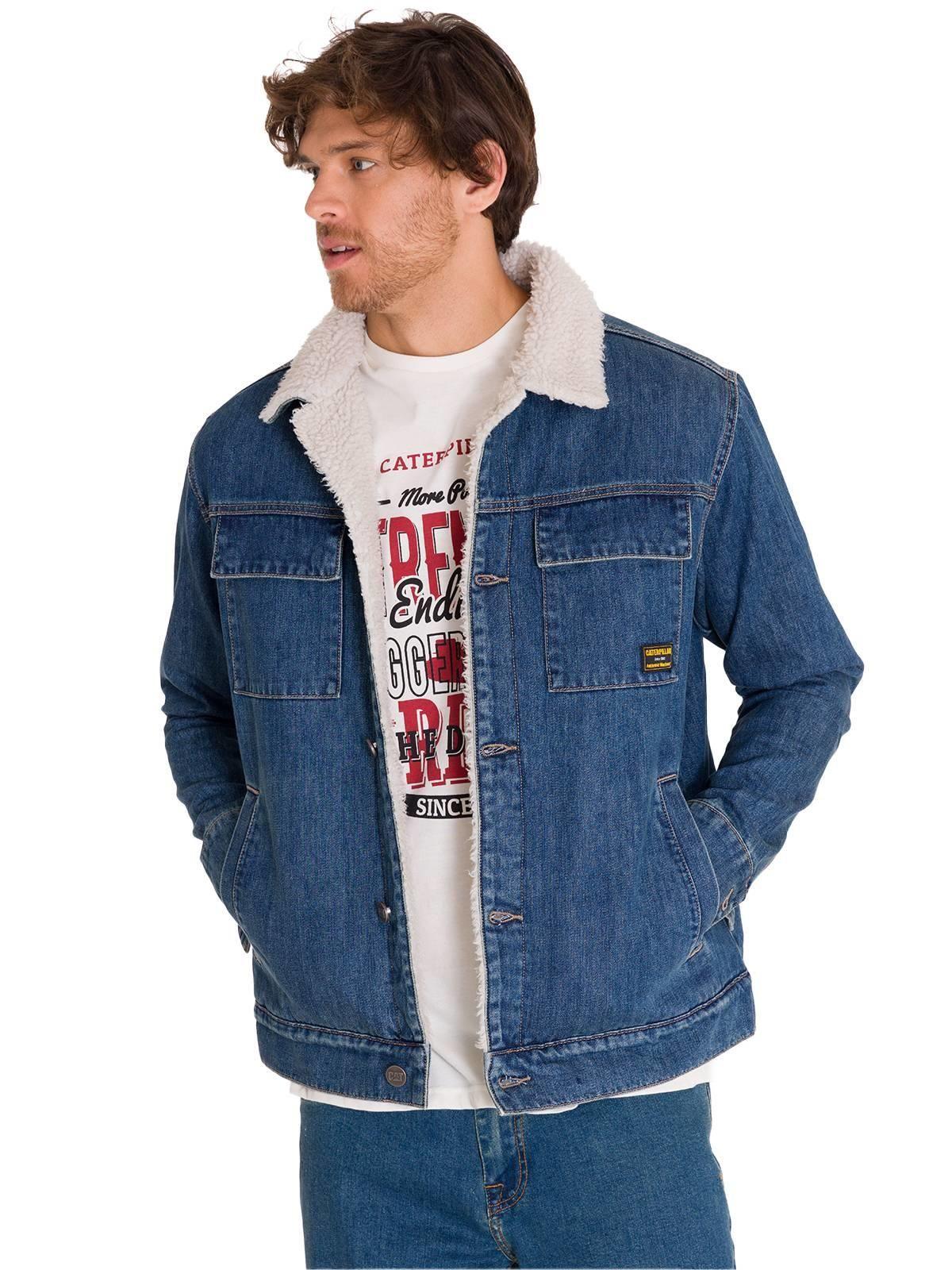 Chaqueta Sherpa Lined Work Unisex Denim-1