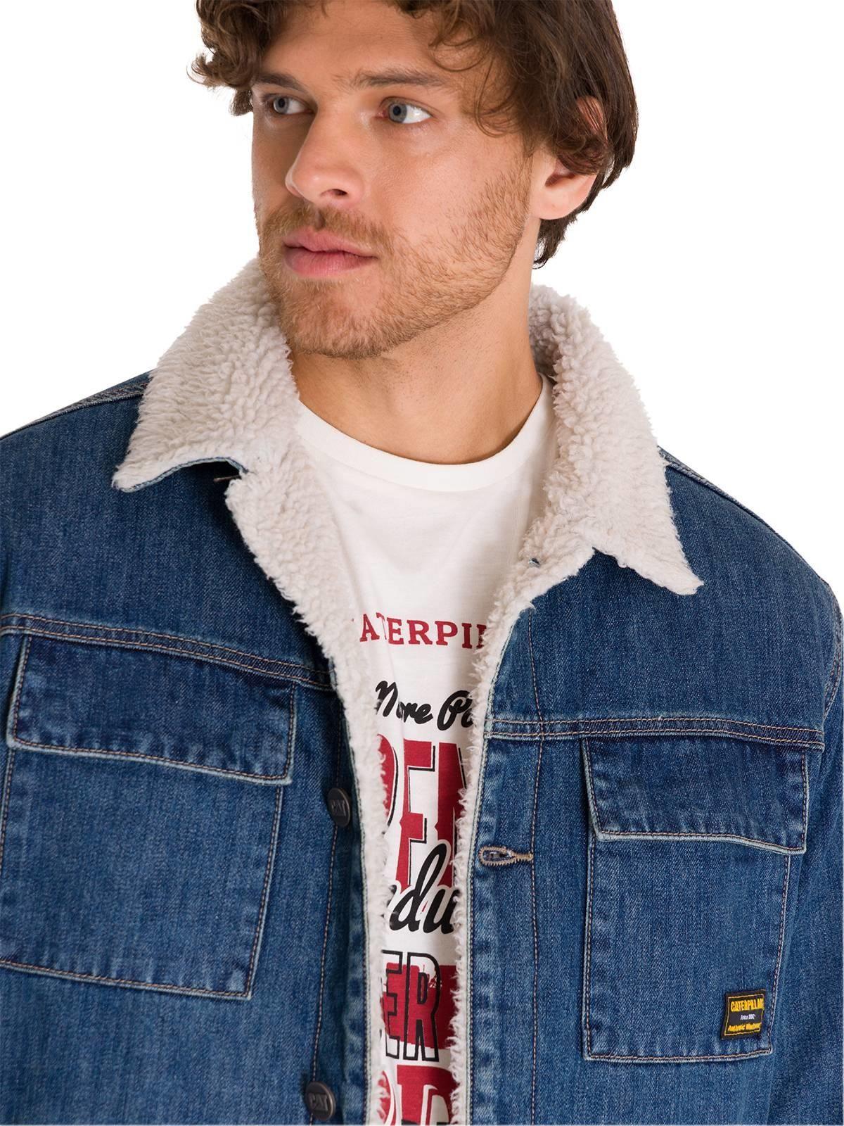 Chaqueta Sherpa Lined Work Unisex Denim-4