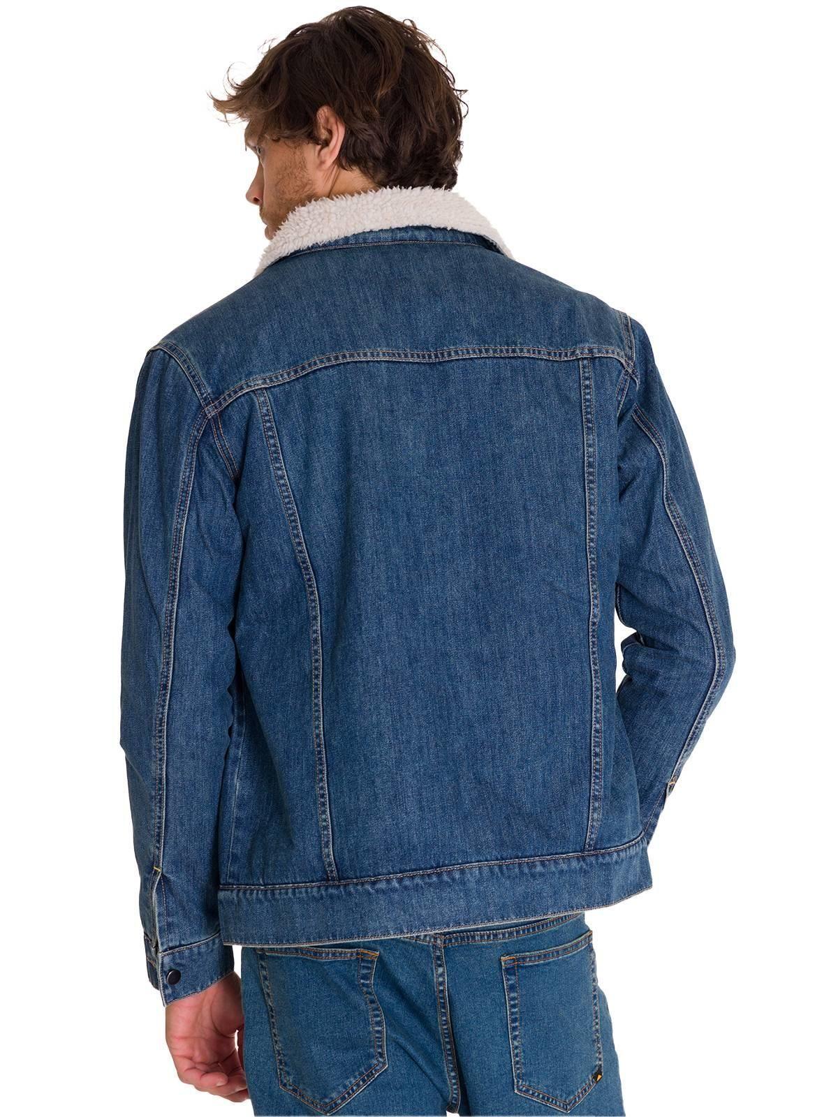 Chaqueta Sherpa Lined Work Unisex Denim-3