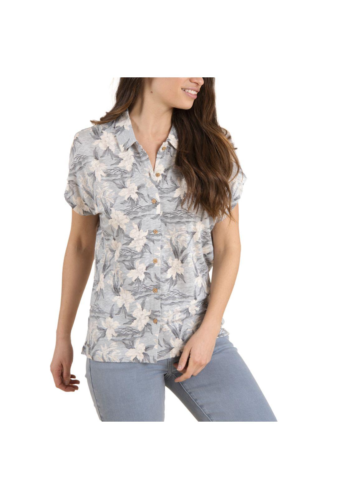 Polera Lino Orgánico Mujer Alma Gris-0